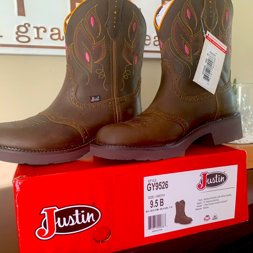 Justin Women’s boots Gemma Shetland Boots Size 9.5